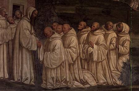 Benedictine Monks, from the Life of St. Benedict de G. Signorelli