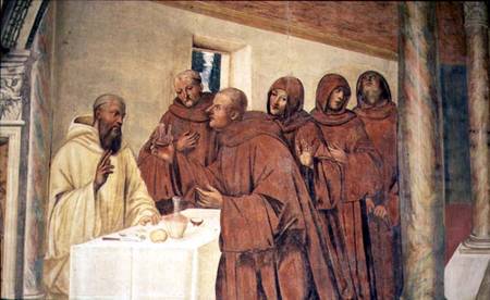Taking Communion, from the Life of St. Benedict de G. Signorelli