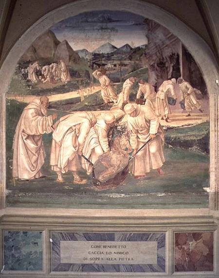 Life of St. Benedict (fresco) (detail) de G. Signorelli