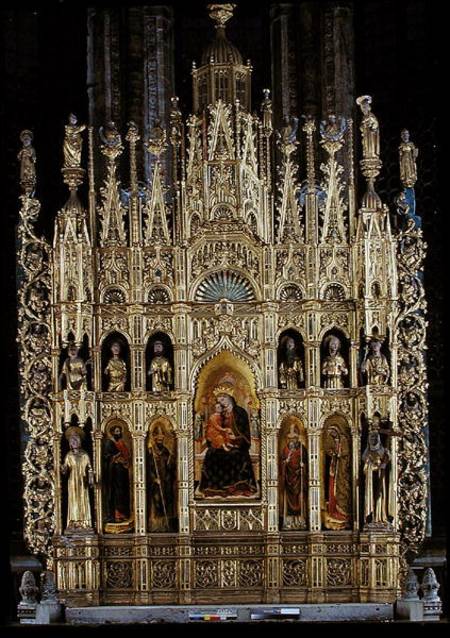 Polyptych of the Virgin and Child and various saints de G. Vivarini