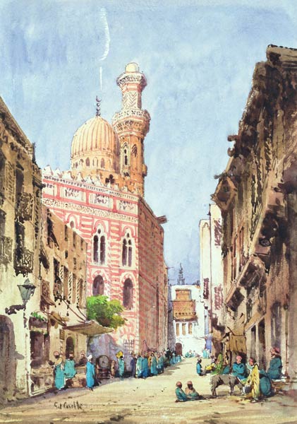 A Cairo Street Scene de Gabriel Carelli