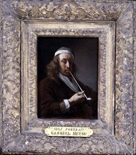 Portrait of a man, said to be the artist de Gabriel Metsu