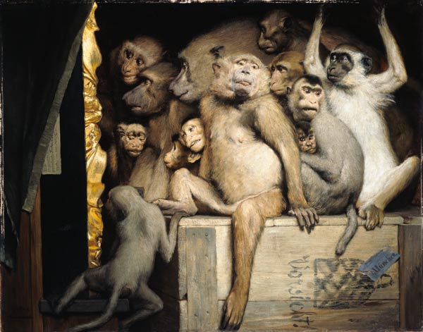 Monkeys as art critics de Gabriel von Max