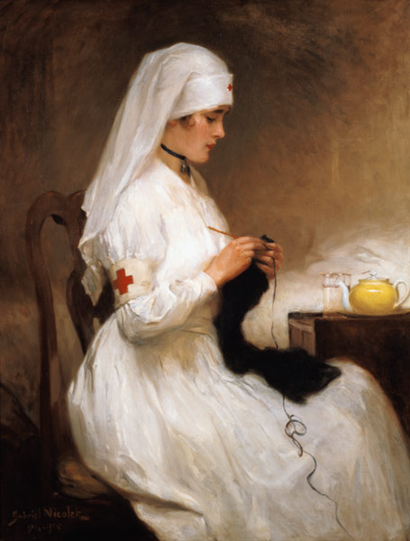 Portrait of a Nurse from the Red Cross de Gabriel Emile Niscolet