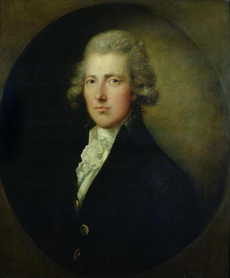Portrait of William Pitt the Younger (1759-1806) (oil on canvas) de Gainsborough Dupont