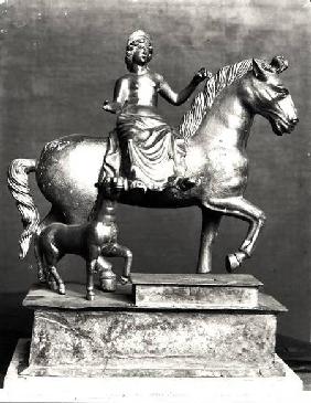 Statuette of Epona, Gaulish Goddess, protector of horses, riders and travellers, from La Sarrazine,