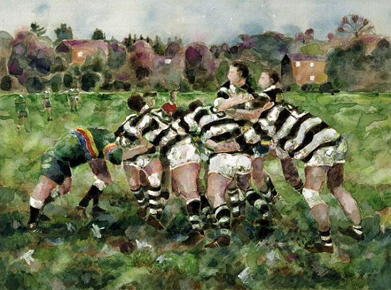 A Rugby Match, 1989  de Gareth Lloyd  Ball