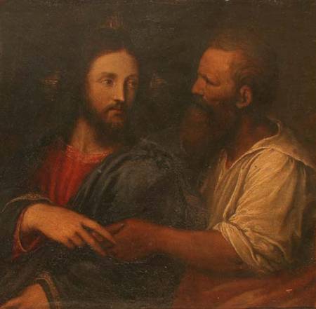 Christ with the Tribute Money (panel) de Garofalo