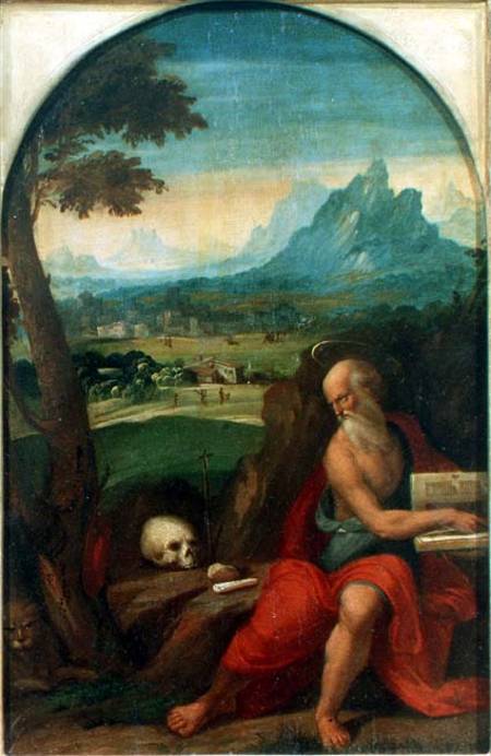 St. Jerome (panel) de Garofalo