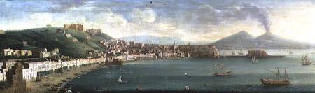 View of Naples from the west de Gaspar Butler