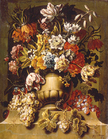 Blumen in Steinvase de Gaspar Peeter d.J Verbruggen