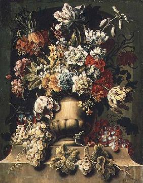 Still Life with fruit and Flowers