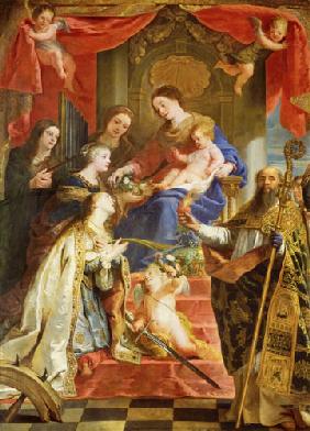 Maria con el niño y la santa María Magdalena 