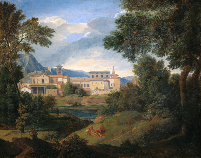 Italian landscape de Gaspard Poussin Dughet