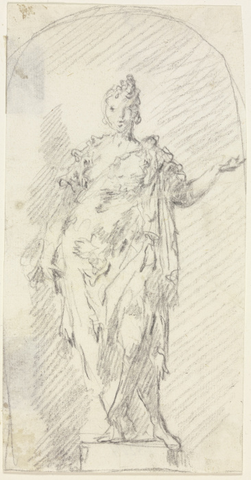 Allegorical female figure de Gaspare Diziani