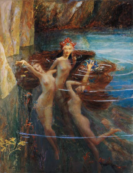 Water Nymphs de Gaston Bussiere