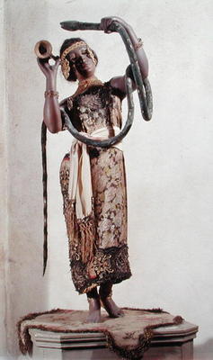 Automaton of a Snake-Charmer, c.1902 (mixed media) de Gaston Decamps