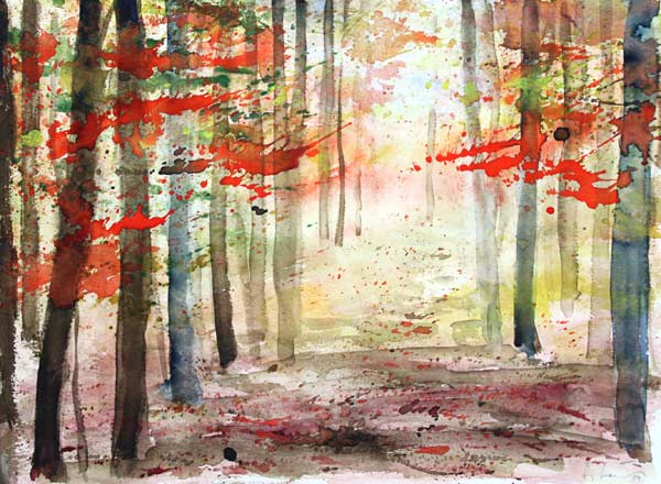 Leuchtender Herbstwald de Hans-Jürgen Gaudeck