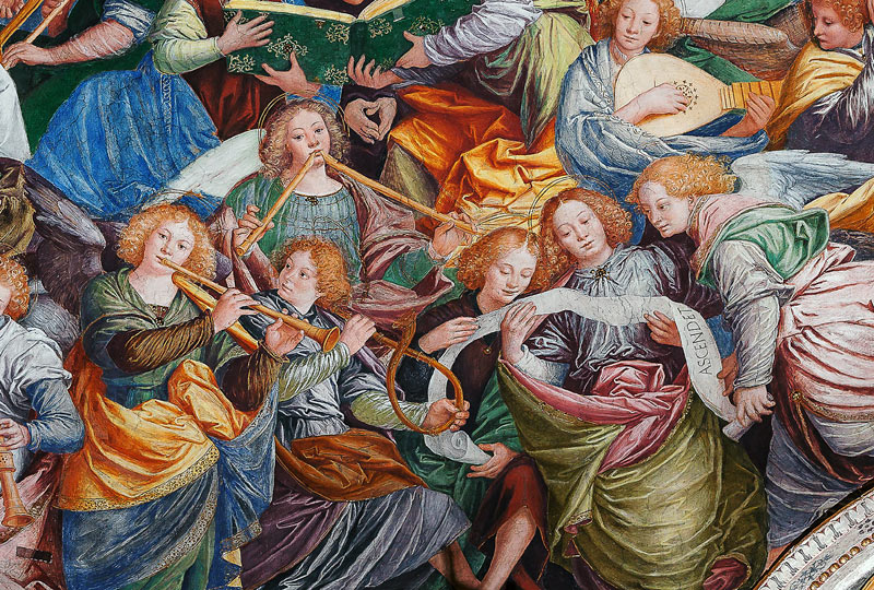 The Concert of Angels, 1534-36 (detail of 175782) de Gaudenzio Ferrari