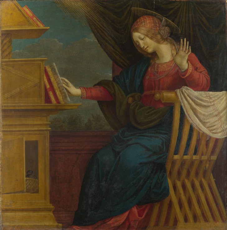 The Virgin Mary (Panel from an Altarpiece: The Annunciation) de Gaudenzio Ferrari