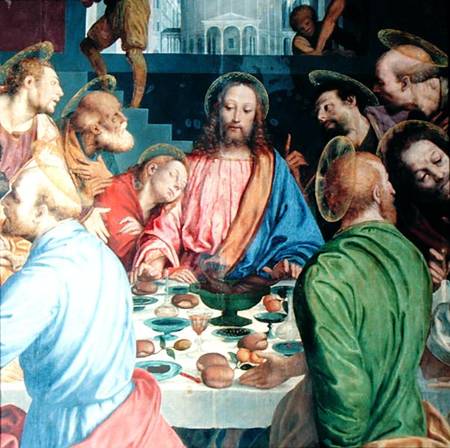 The Last Supper, detail of Christ de Gaudenzio G. de Vincio Ferrari
