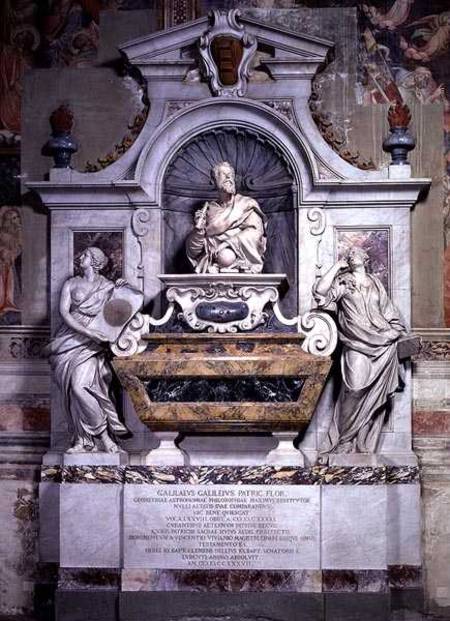 Monument to Galileo Galilei (1564-1642) and his pupil Vincenzo Viviani, set up de G.B.  Foggini