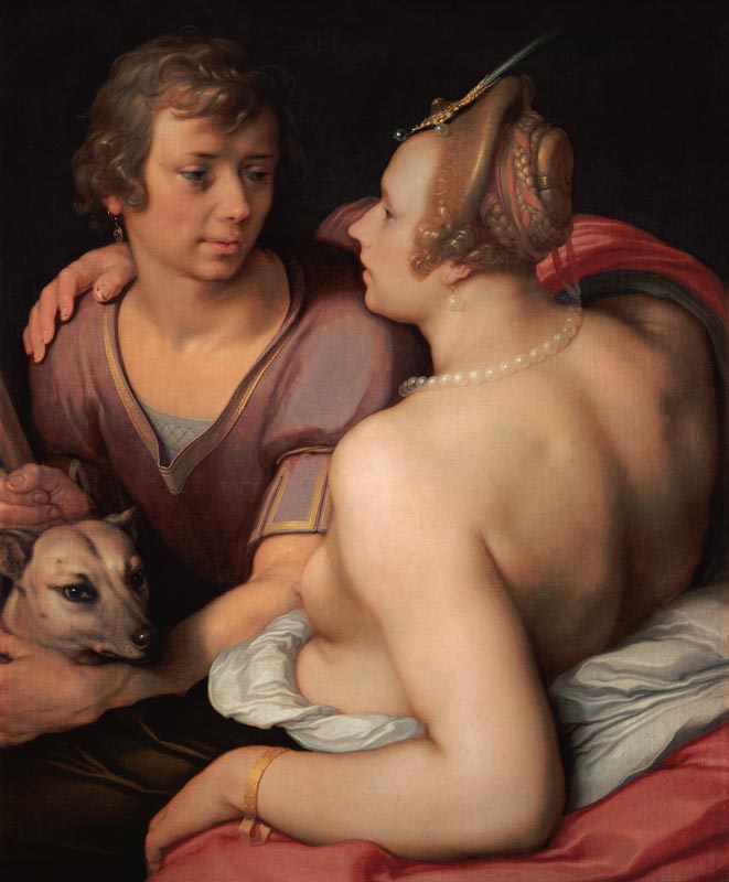 Venus and Adonis. de (gen. van Haarlem) Cornelisz Cornelis