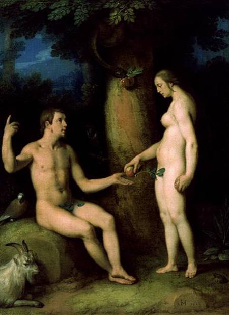 Adam and Eve de (gen. van Haarlem) Cornelisz Cornelis