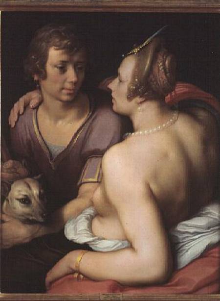 Venus and Adonis de (gen. van Haarlem) Cornelisz Cornelis