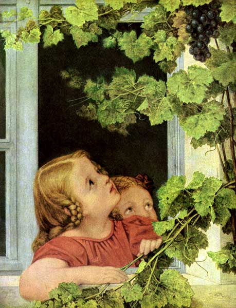 Children at the window de Georg Friedrich Kersting