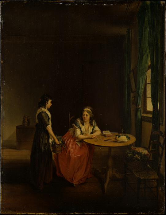 A Housewife Settling Up with her Maid de Georg Karl Urlaub