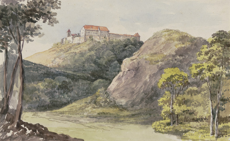 View of the Wartburg de Georg Melchior Kraus