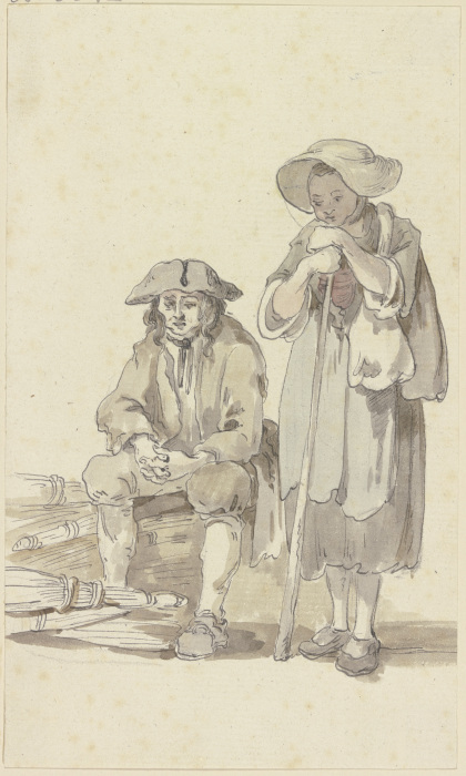 Peasant couple de Georg Melchior Kraus