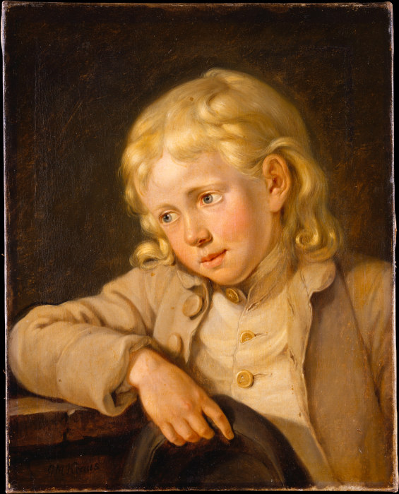 Half-length Portrait of a Boy de Georg Melchior Kraus