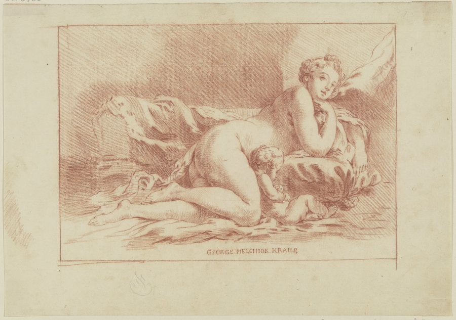 Venus and Cupid de Georg Melchior Kraus