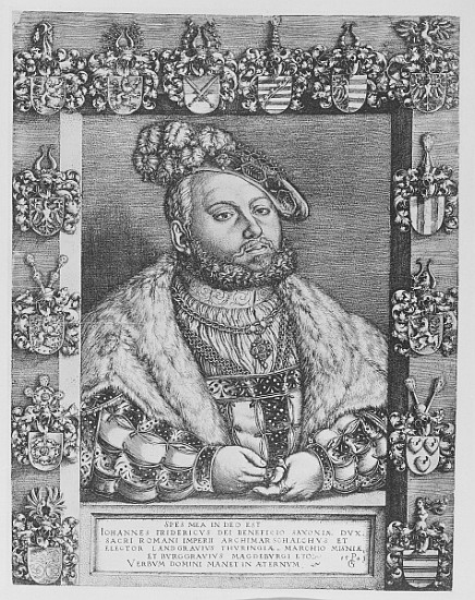 Johann Friedrich I, Elector and Duke of Saxony de Georg Pencz