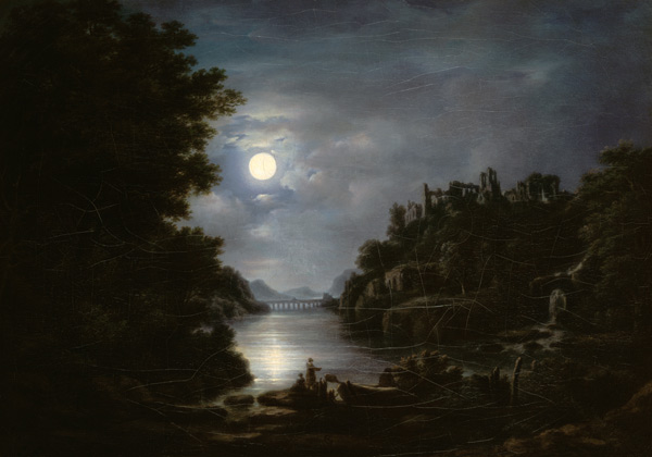 Moonlight landscape de Georg Primavesi