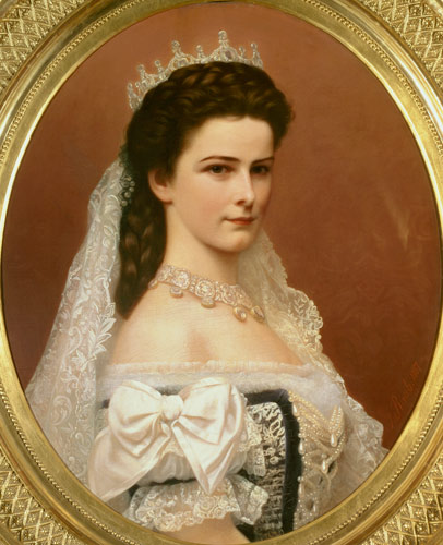 Empress Elizabeth of Bavaria (1837-98) in Hungarian costume de Georg Raab