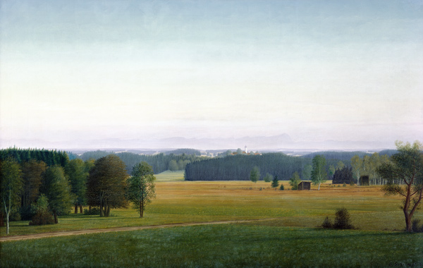 Countryside at Münsing de Georg Schrimpf