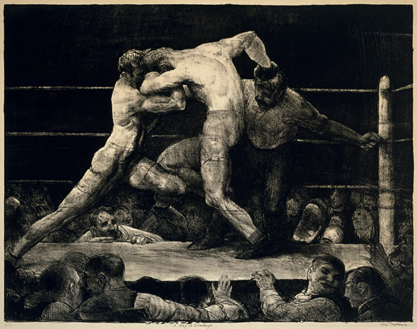 A Stag at Sharkey's de George Bellows