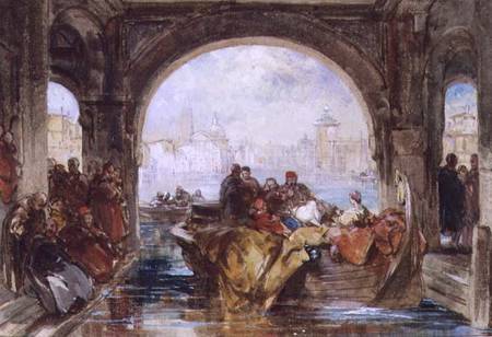 The Doge's Watergate at Venice de George Cattermole