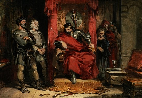 Macbeth instructing the Murderers employed to kill Banquo de George Cattermole