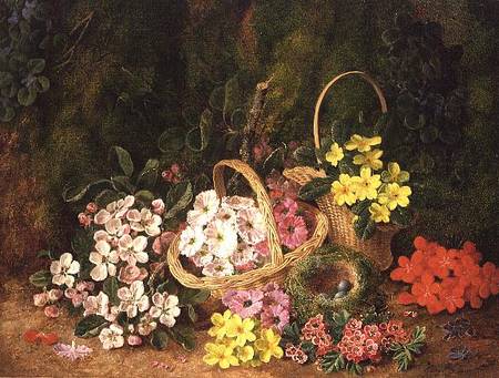 Spring Flowers in baskets de George Clare