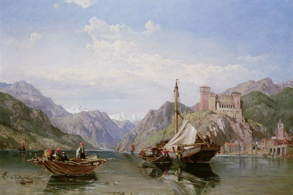 Angera on Lake Maggiore de George Clarkson Stanfield