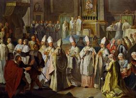 The bishop consecration of the Elector Clemens Aug