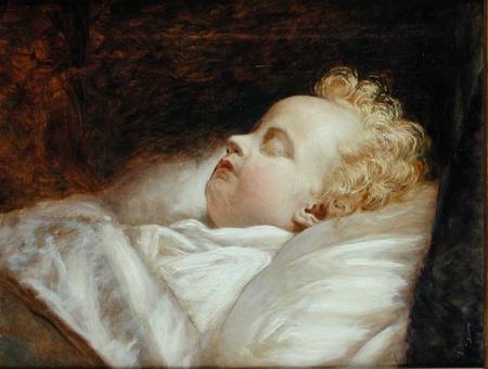 Young Frederick Asleep at Last c.1855 de George Elgar Hicks