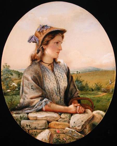 A Country Girl de George Goodwin Kilburne