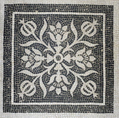Detail of a floral floor pattern, c.1880 (mosaic) de George II Aitchison