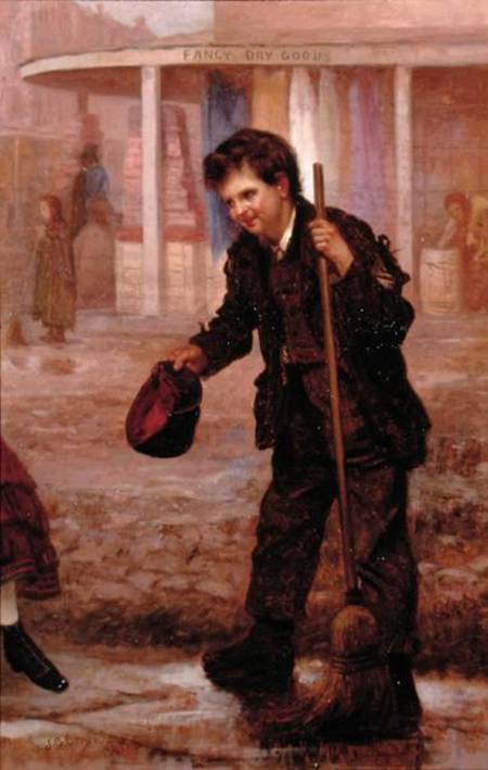 Little Street Sweeper de George Loring Brown