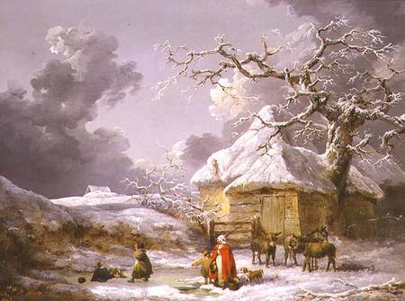 A Fall on the Ice de George Morland